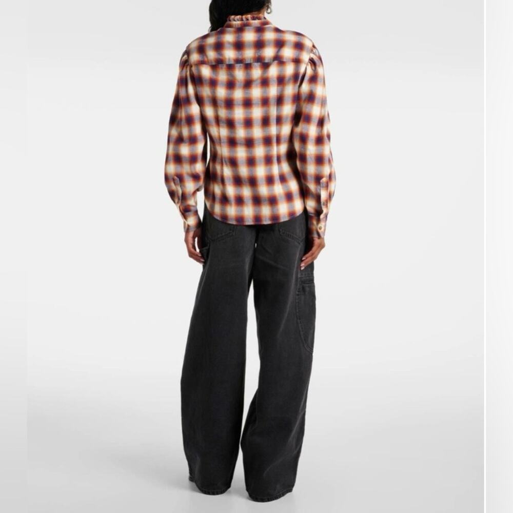 Isabel Marant Etoile Jancis Checked Cotton Shirt Blouse Size 36(S) - Picture 2 of 11